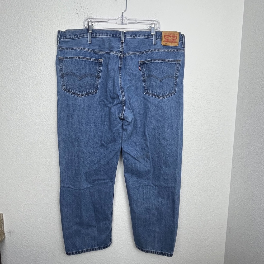Levi's 550 Jeans Mens 48x30 Blue Denim Cotton Stretch Medium Wash Relaxed Fit - Picture 6 of 16